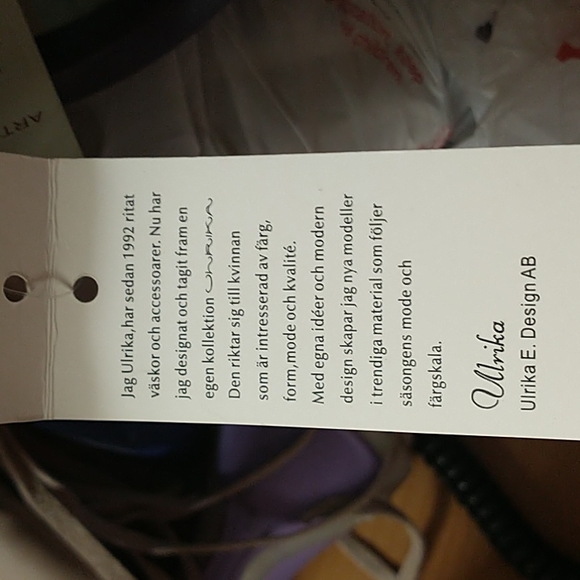 Ulrika Woman's Light Cream Leather and Polyester Handbag - Picture 4 of 9